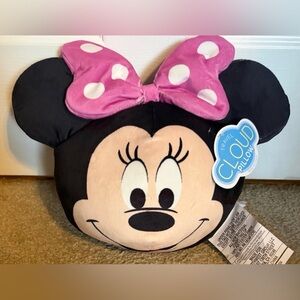 Minnie Mouse Disney Plush Cloud Pillow NWT